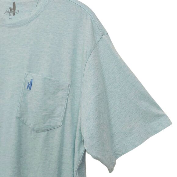 Johnnie-O T-Shirt Mens XL Green Cotton Short Sleeve Crew Neck Outdoor Beach - Picture 4 of 10